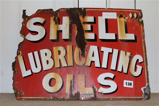 Shell Luricating Oil sign